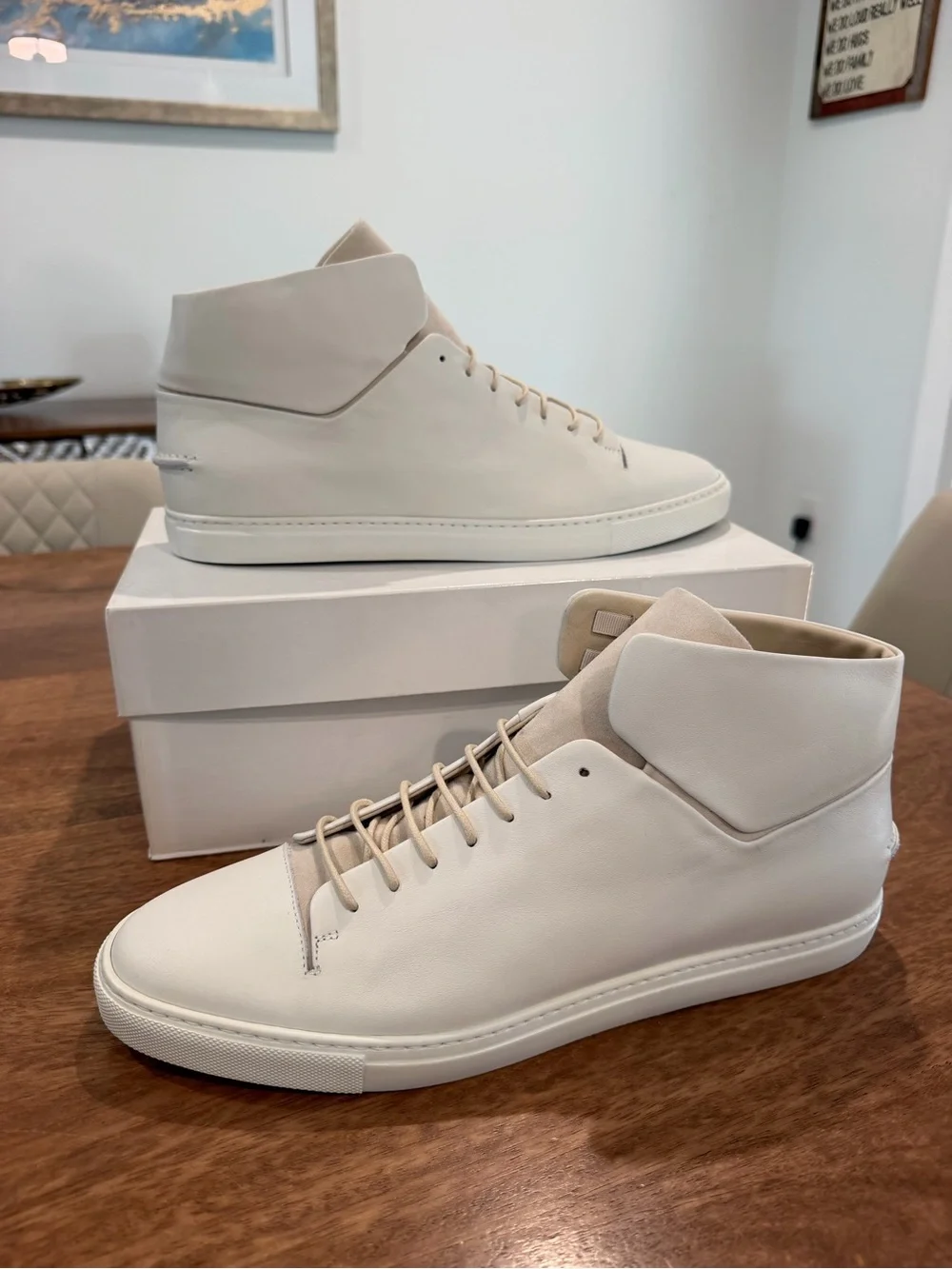 Strange Matter Hightop White Cream, Ney York, Sneakers Size 12M/13.5W BNIB